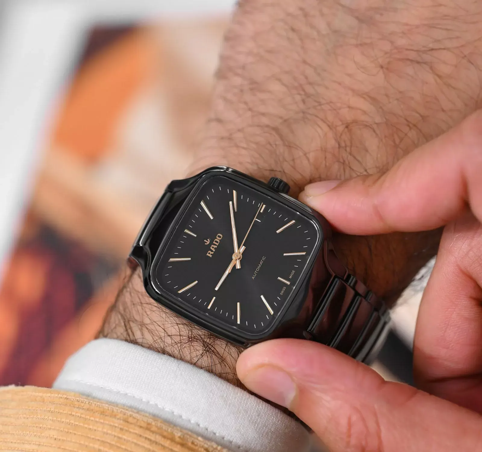 Rado True Square Authentic Blackout Black Men's Watch- R27078162